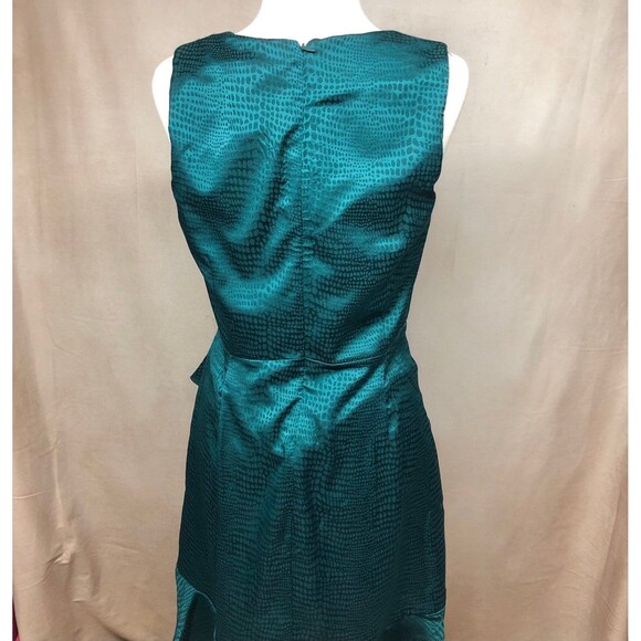 Nine West women's Sleeveless Wrap Mini Dress size M Brazilian teal - Picture 6 of 12